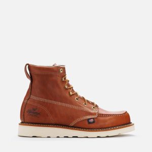 Thorogood American Heritage 6'' Tobacco Moc Toe Work Boots for Women