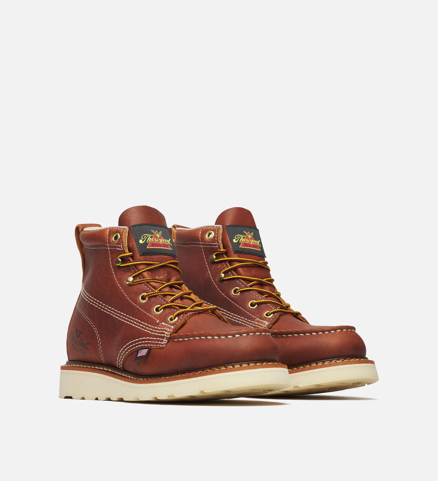 Thorogood American Heritage 6'' Tobacco Moc Toe Work Boots for Women - Image 4
