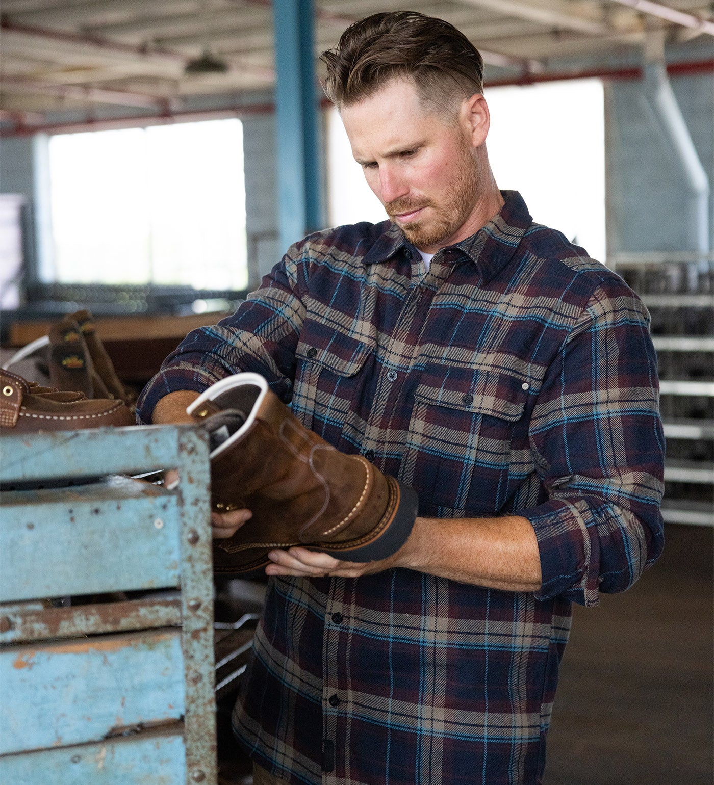 Thorogood Heavyweight Brushed Flannel Shirt Plaid - Image 12