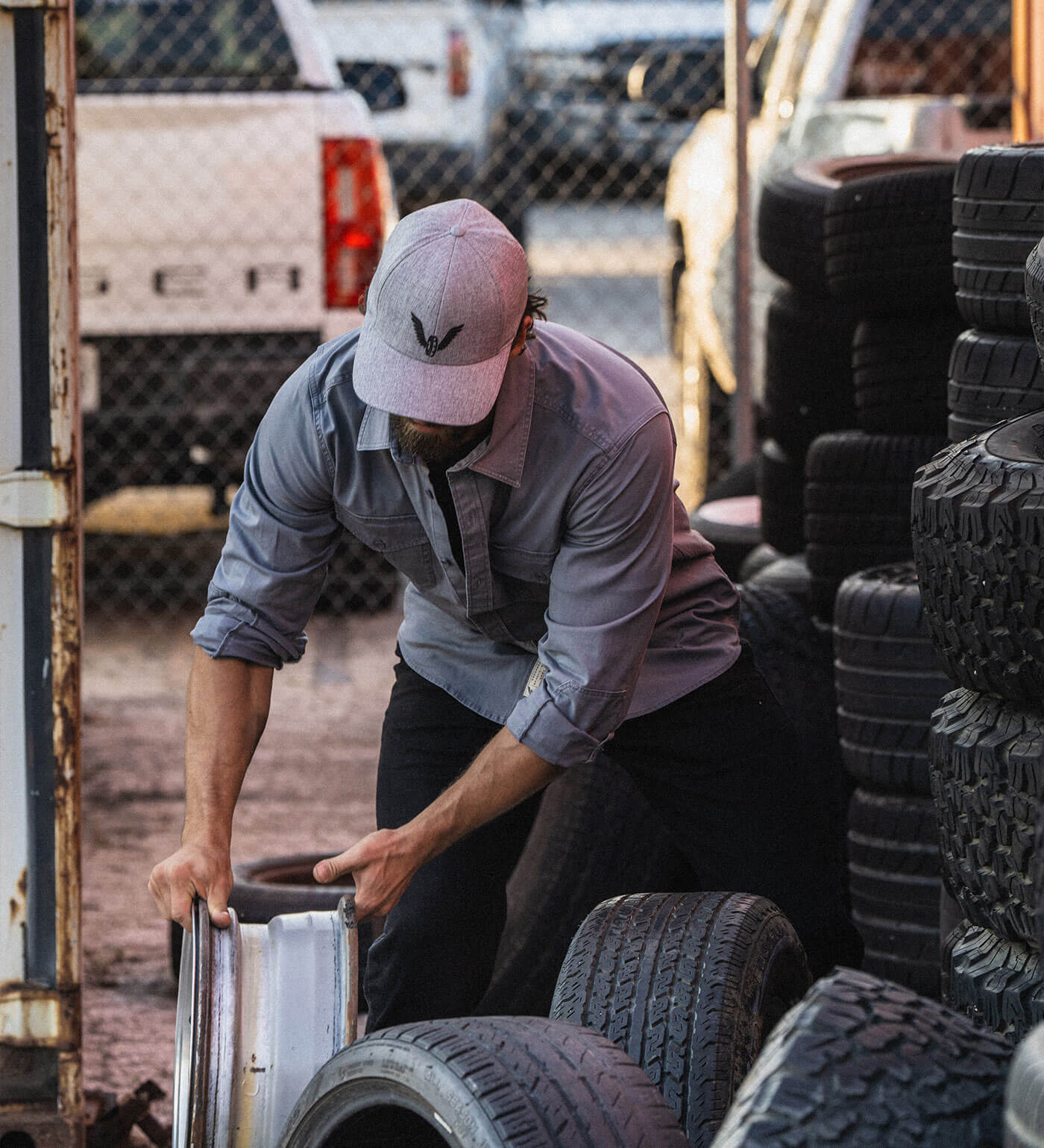 Thorogood Wing & Wheel Performance FLEXFIT® Hat - Image 4