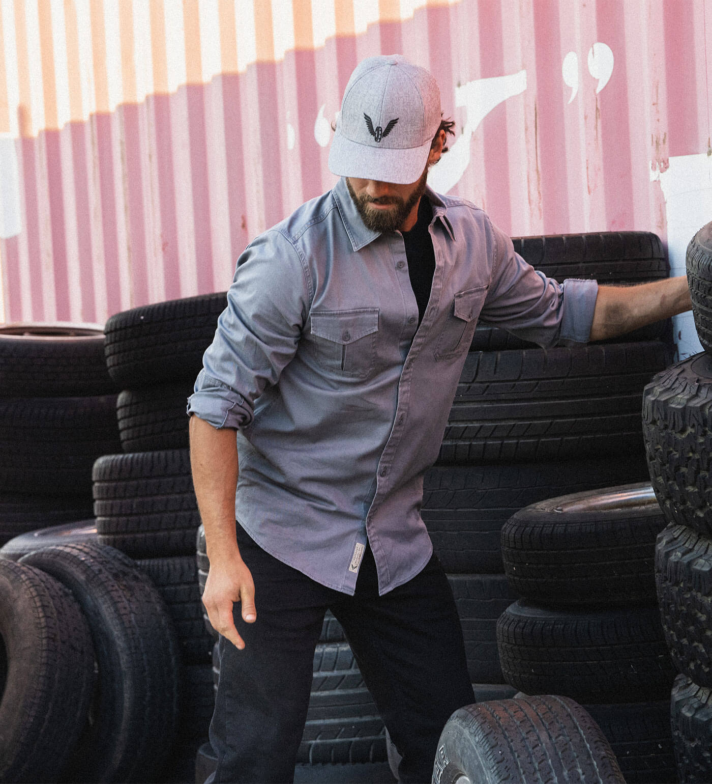 Thorogood Wing & Wheel Performance FLEXFIT® Hat - Image 2