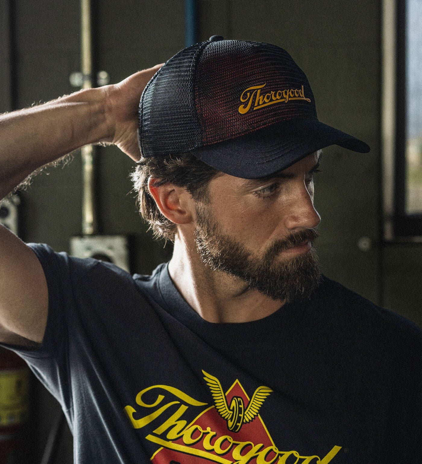 Thorogood 3D Logo Script Mesh Snap Back Hat - Image 2
