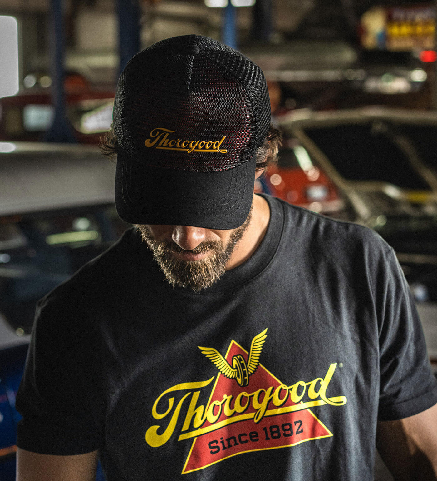 Thorogood 3D Logo Script Mesh Snap Back Hat - Image 3