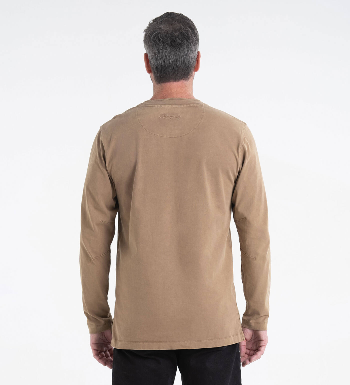 Thorogood Heavyweight Vintage-Wash Long Sleeve Henley - Image 7