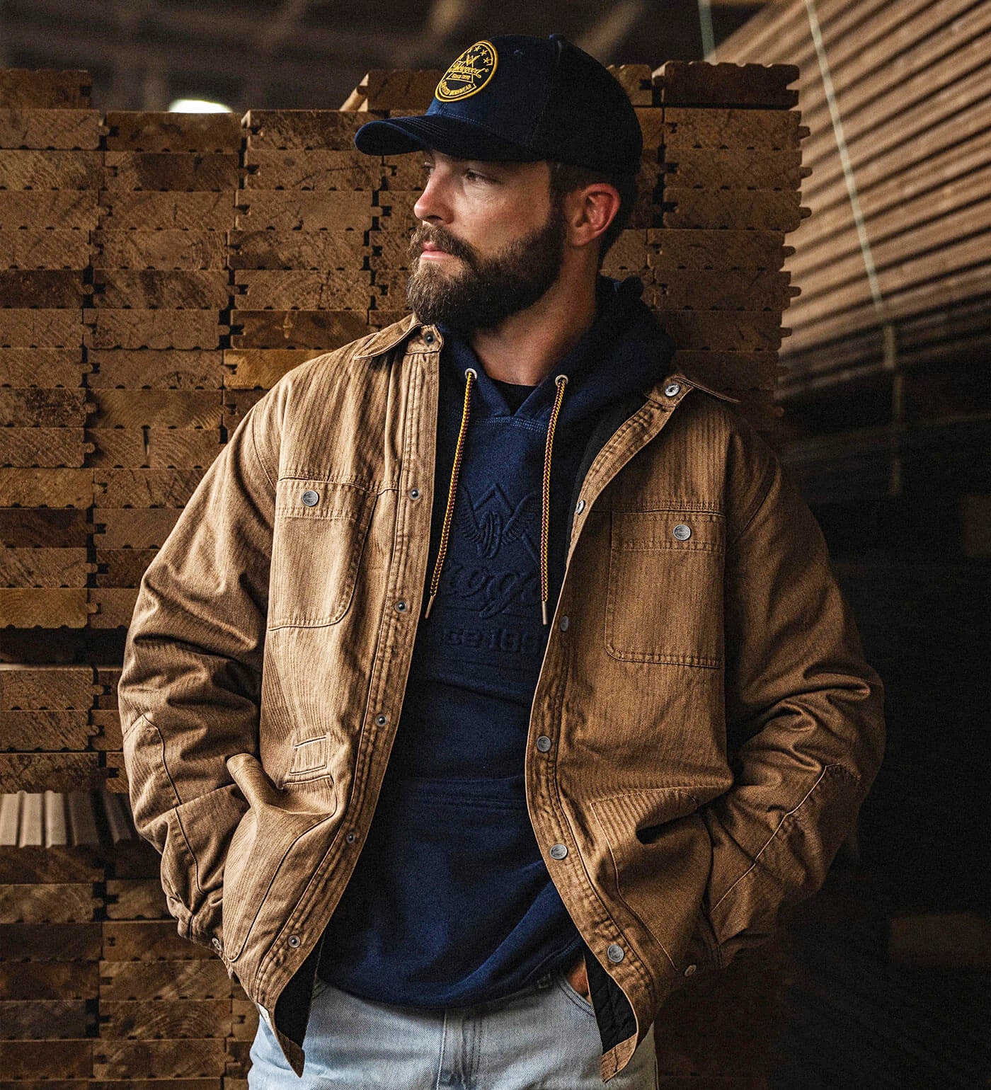 Thorogood Crafted Herringbone Utility Shirt Jacket - Image 6