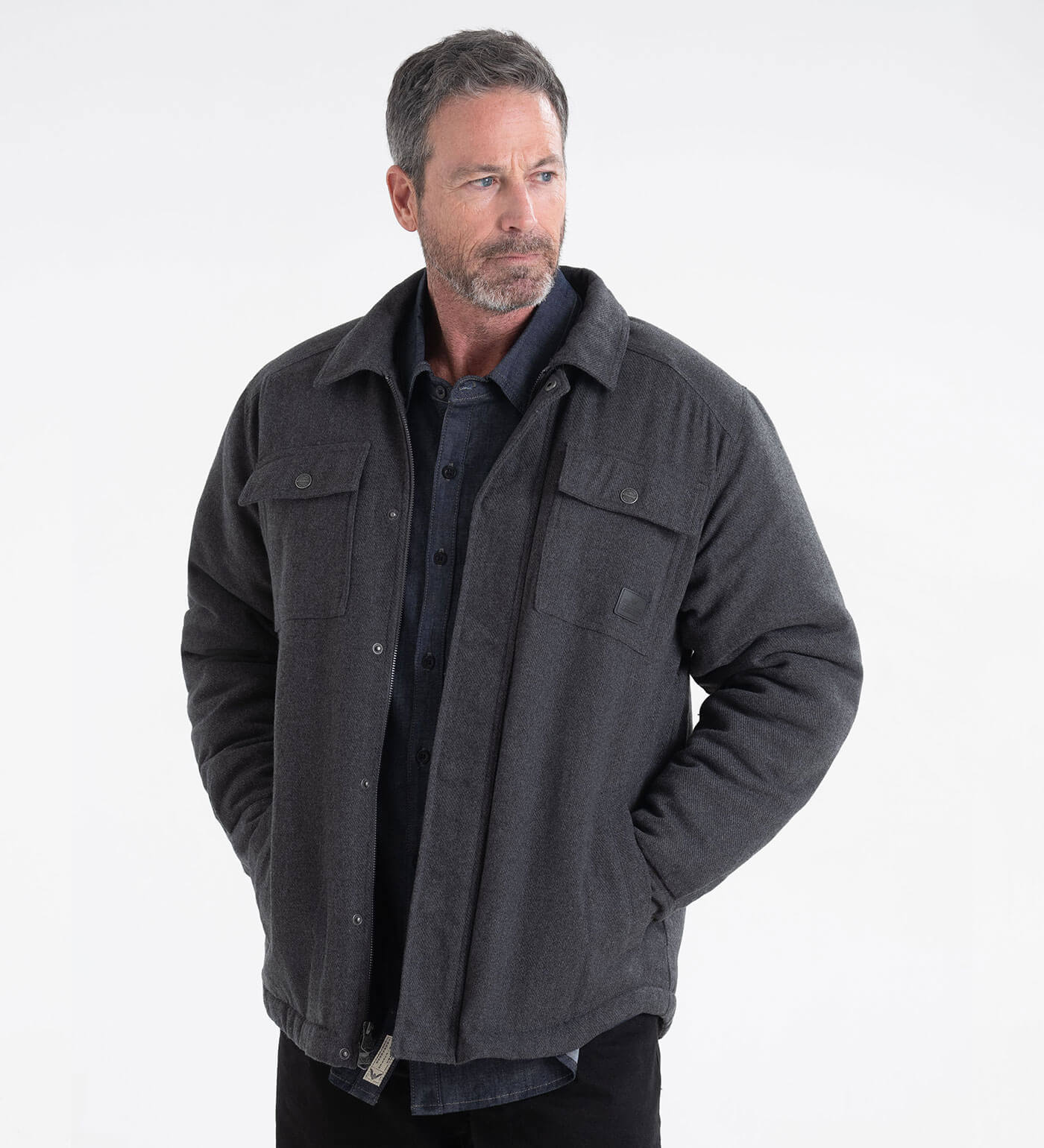 Thorogood Merrill Heavyweight Berber Lined Shirt Jacket - Image 5