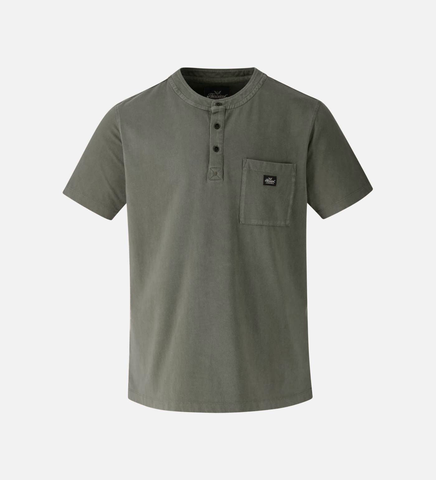 Thorogood Vintage Wash Short Sleeve Pocket Henley - Image 15