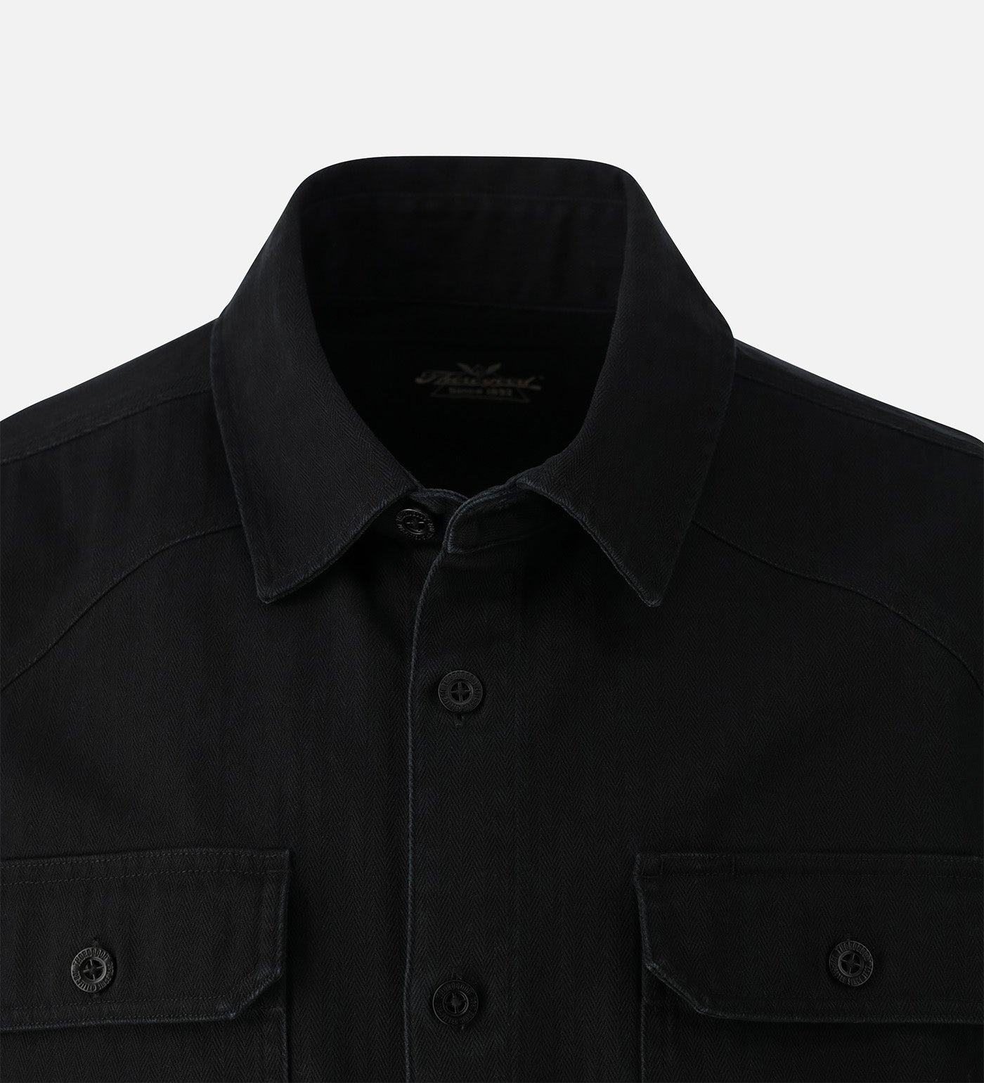 Thorogood Stone Wash Herringbone Button Overshirt - Image 3
