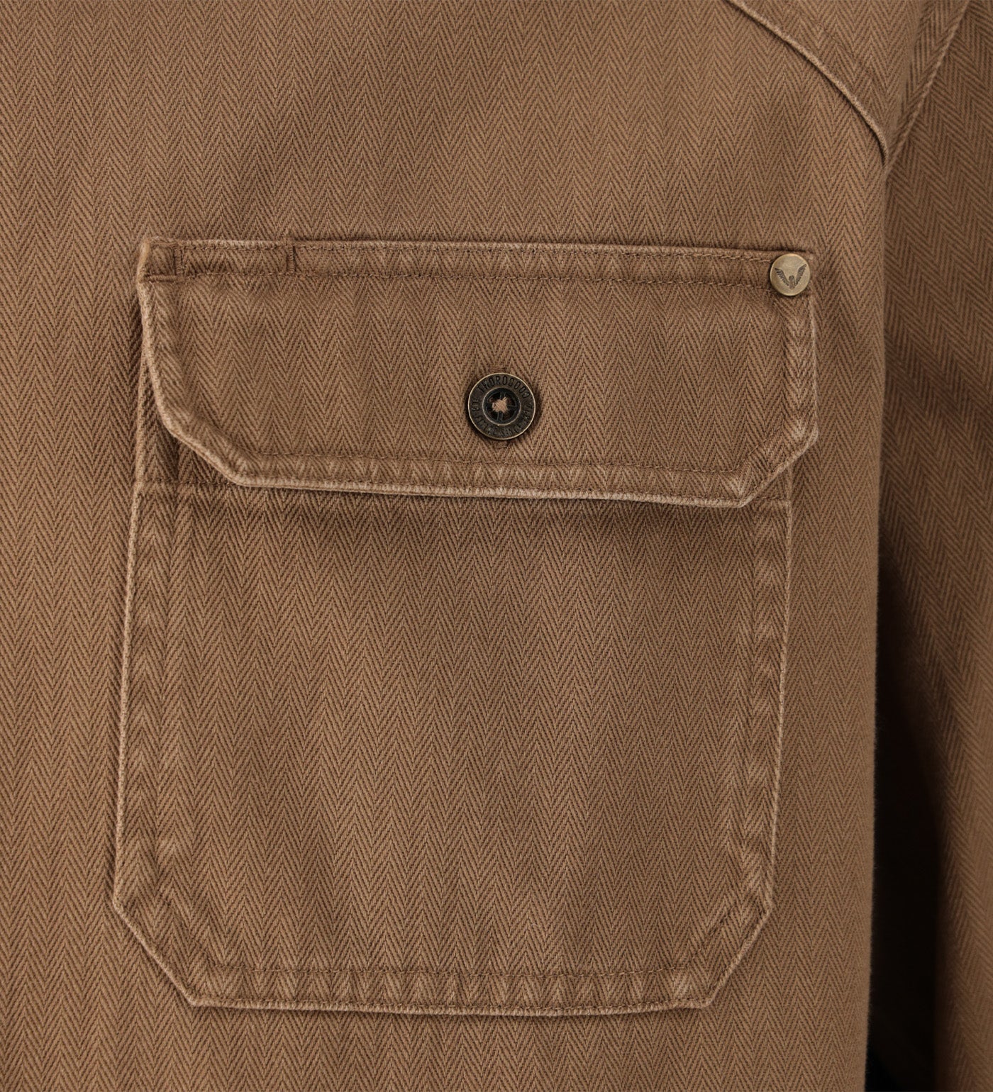 Thorogood Stone Wash Herringbone Button Overshirt - Image 9