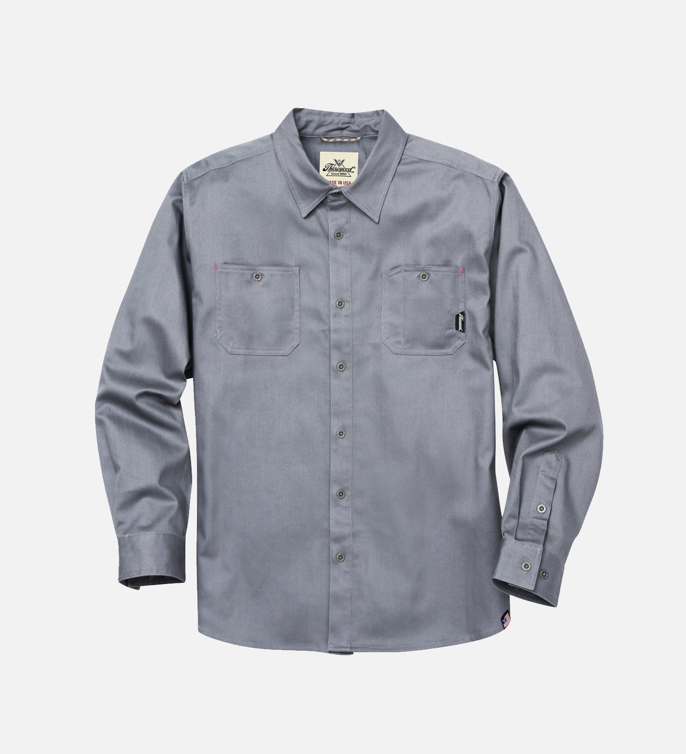 Thorogood Water Repellent Heavyweight Utility Long Sleeve Shop Shirt USA Made