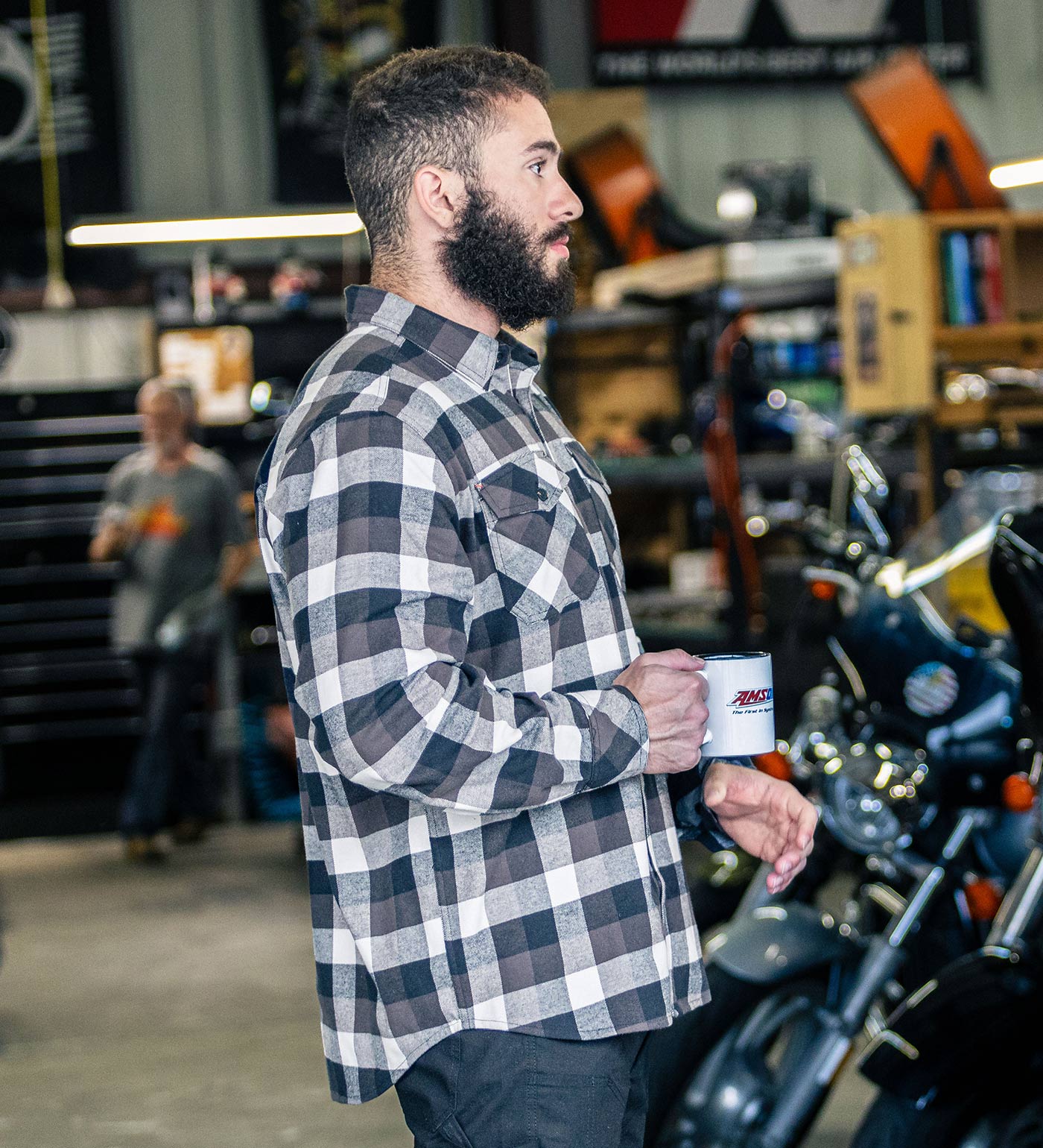 Thorogood Stretch Brushed Flannel Shirt USA Made - Image 9