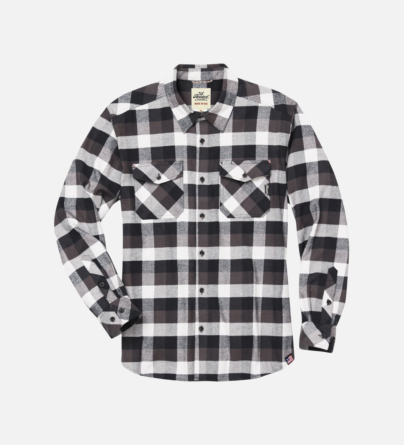 Thorogood Stretch Brushed Flannel Shirt USA Made - Image 8