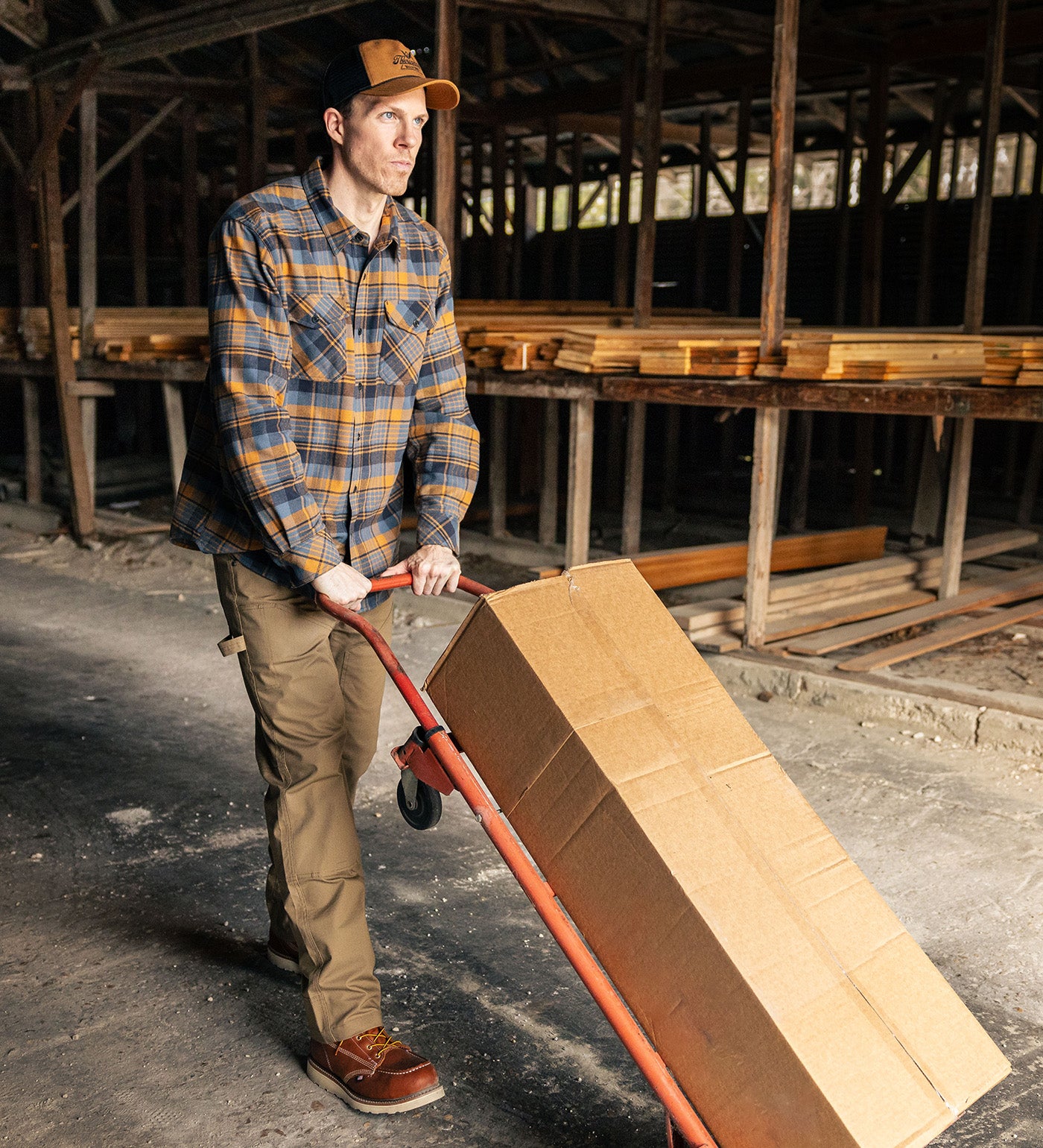 Thorogood Stretch Brushed Flannel Shirt USA Made - Image 2