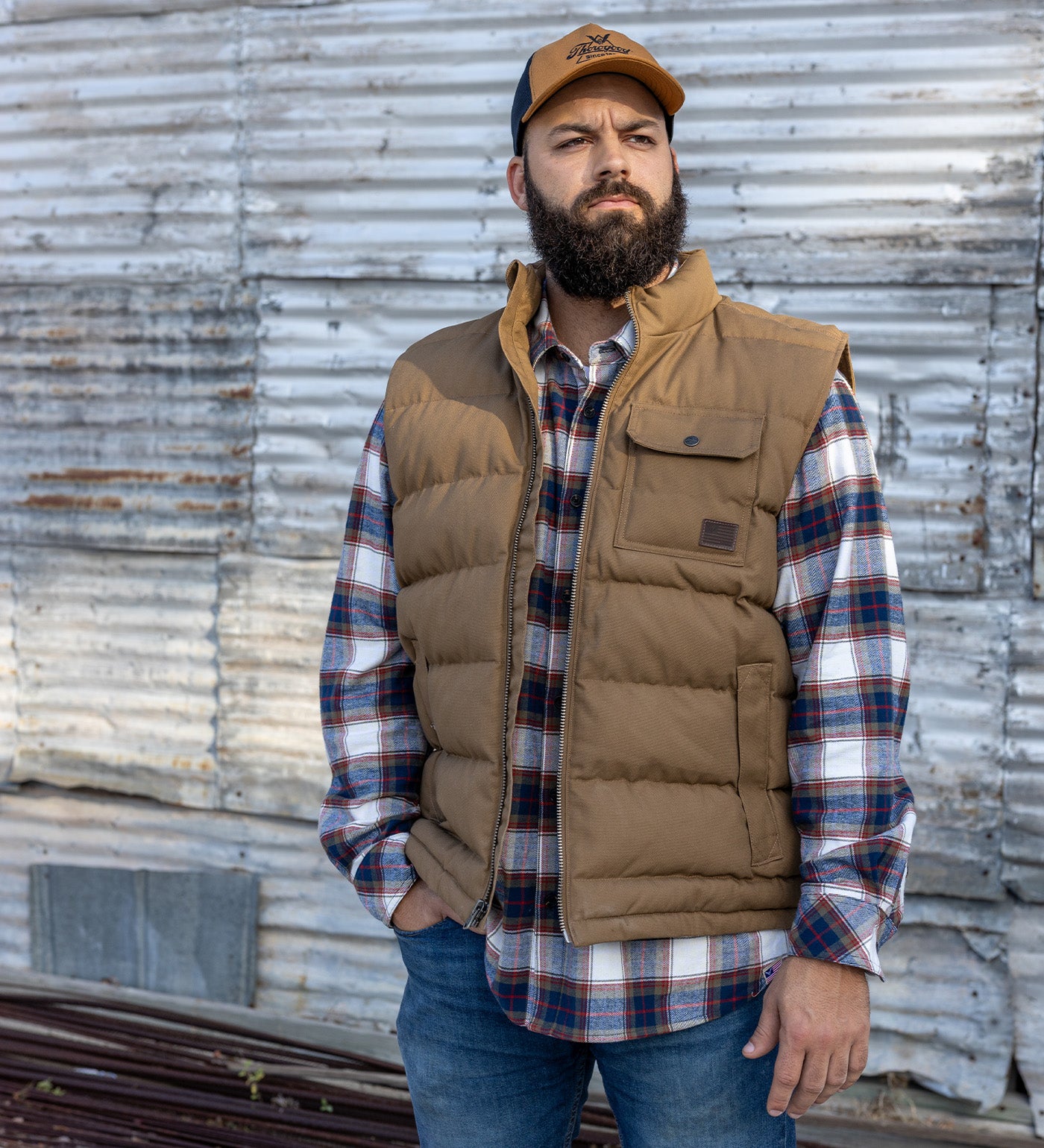 Thorogood Water Repellent Canvas Quilted Vest USA Made - Image 2