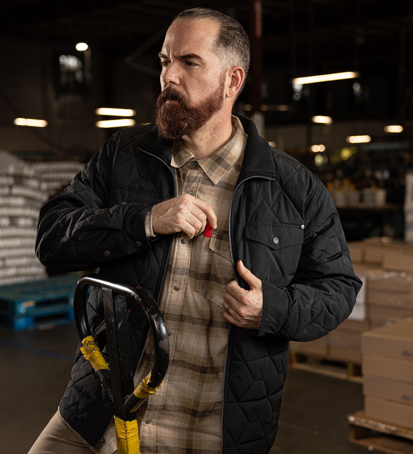 Thorogood Outrider Durable Water Repellent Quilted Zip Up Jacket - Image 2