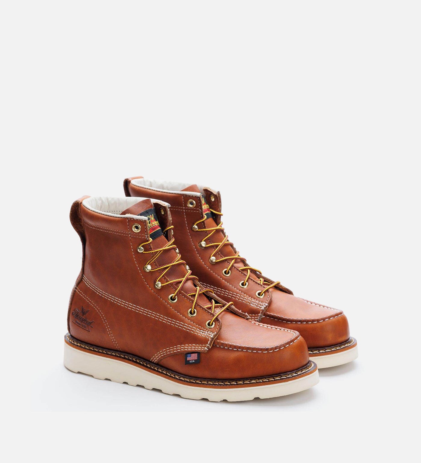 Thorogood American Heritage 6 Tobacco Moc Toe Work Boots for Men - Image 4
