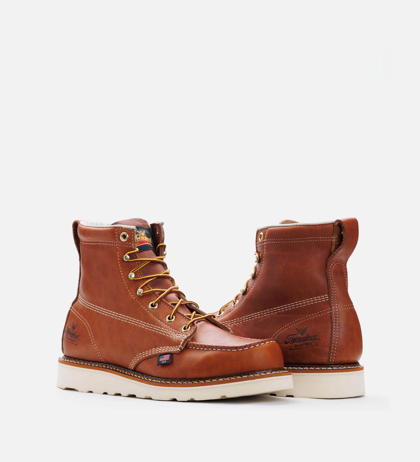 Thorogood American Heritage 6 Tobacco Moc Toe Work Boots for Men - Image 2