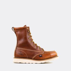 Thorogood American Heritage 8 Tobacco Steel Safety Toe Work Boots for Men