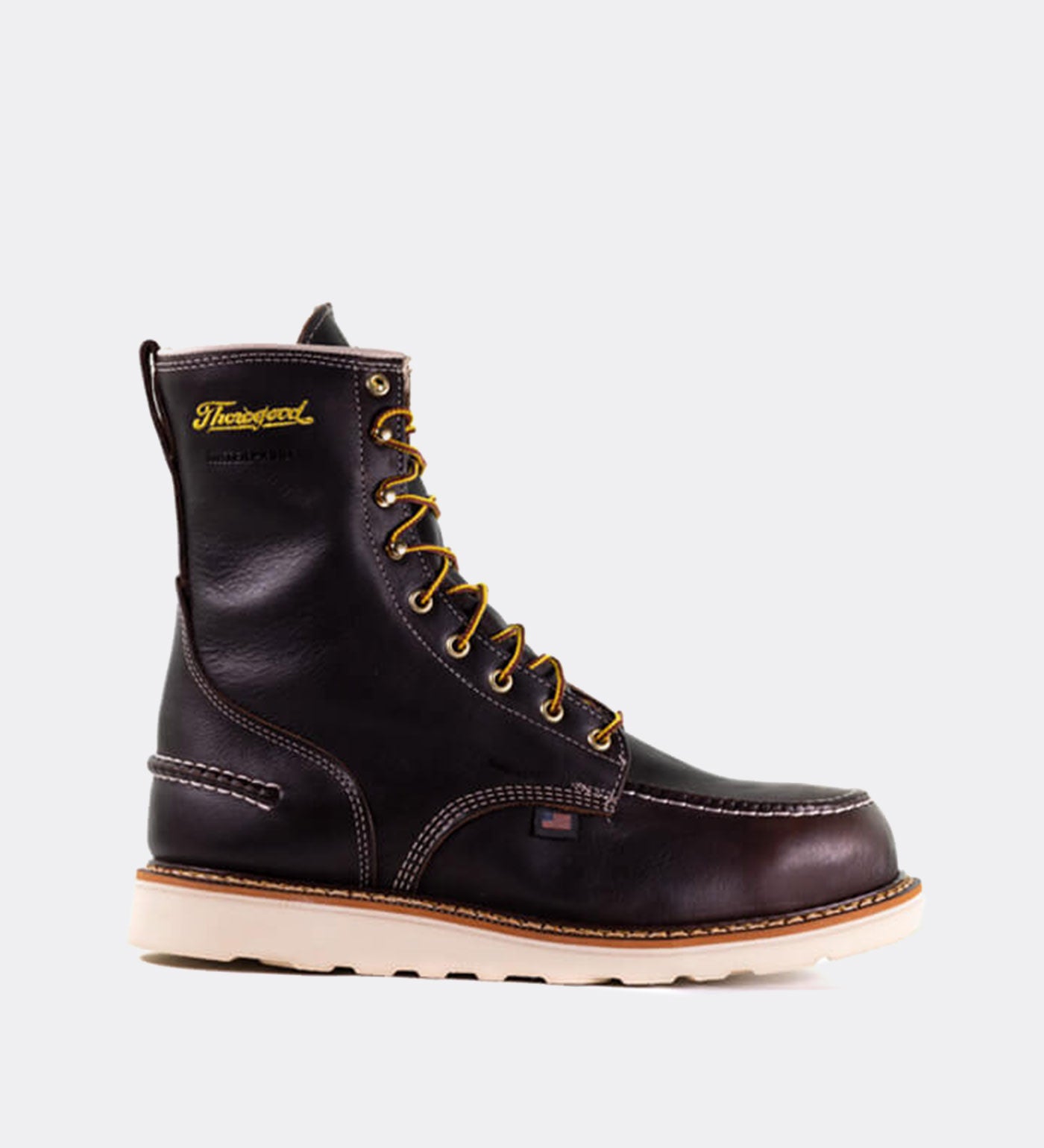 Thorogood 1957 Series Waterproof 8 Briar Pitstop Steel Safety Toe Work Boots for Men