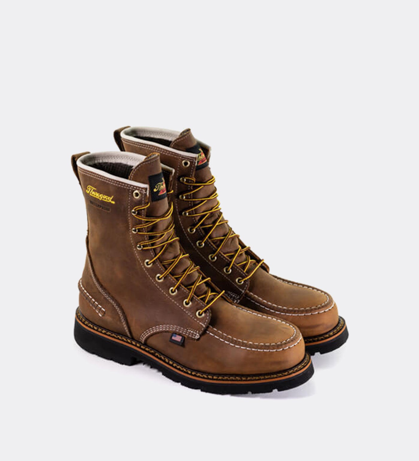 Thorogood 1957 Series Waterproof 8 Steel Safety Moc Toe Work Boots for Men - Image 4