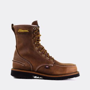 Thorogood 1957 Series Waterproof 8 Steel Safety Moc Toe Work Boots for Men