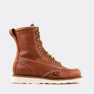Thorogood American Heritage 8 Tobacco Moc Toe Work Boots for Men