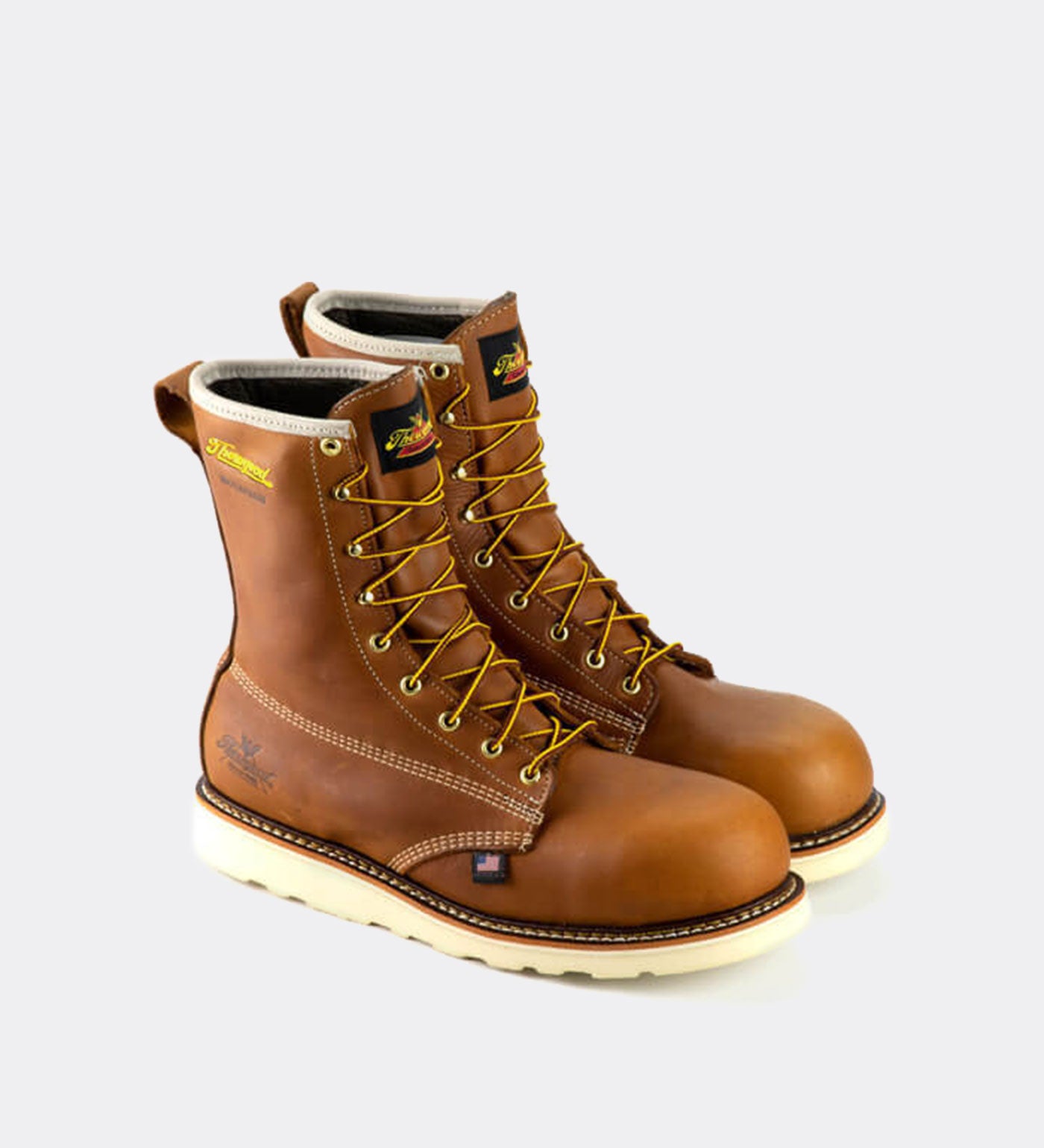 Thorogood American Heritage Waterproof 8 Tobacco Safety Toe Work Boots for Men - Image 3