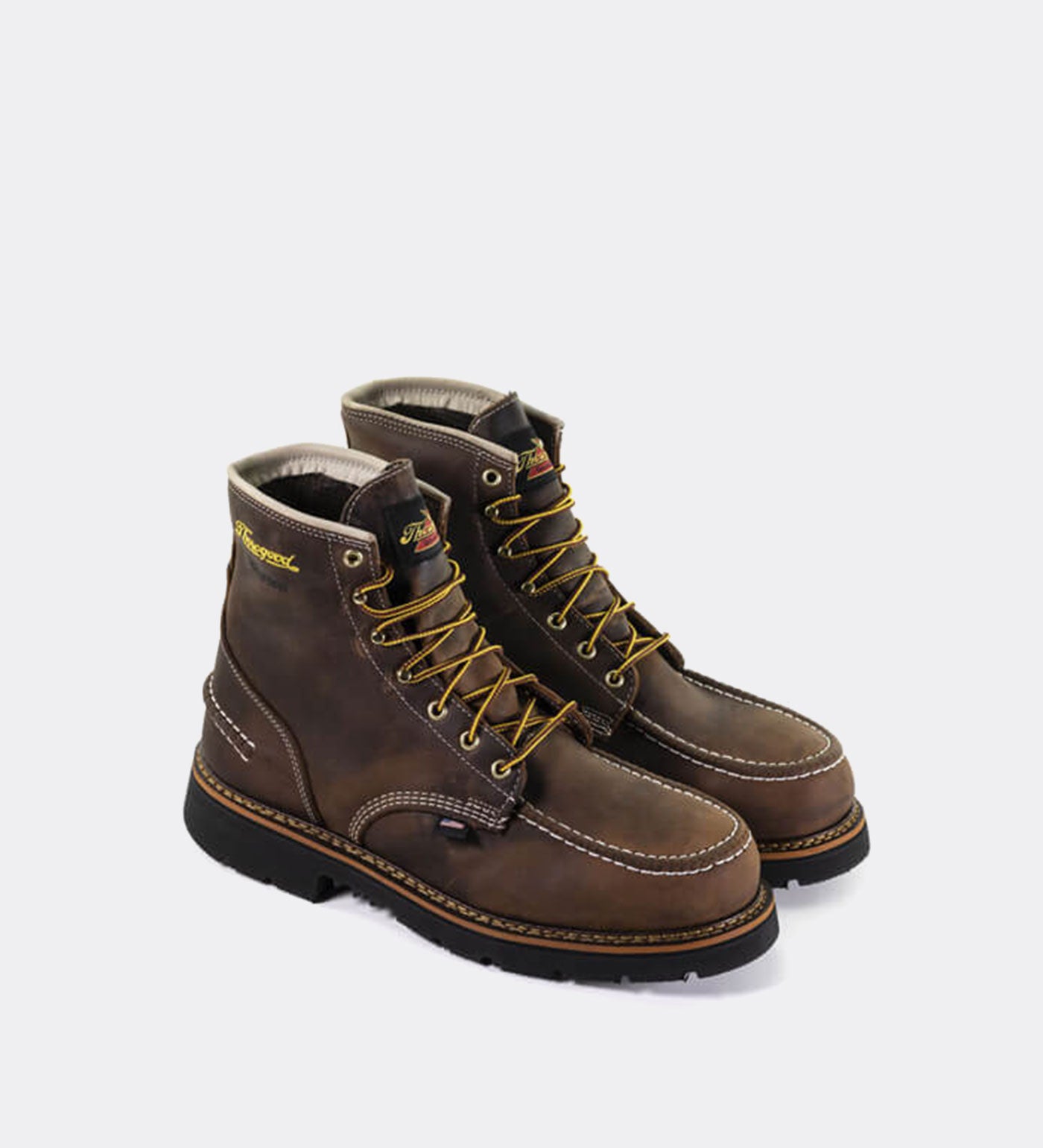 Thorogood 1957 Series Waterproof 6 Steel Safety Moc Toe Work Boots for Men - Image 4