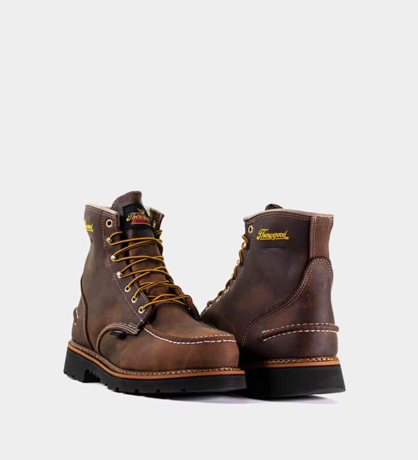 Thorogood 1957 Series Waterproof 6 Steel Safety Moc Toe Work Boots for Men - Image 2