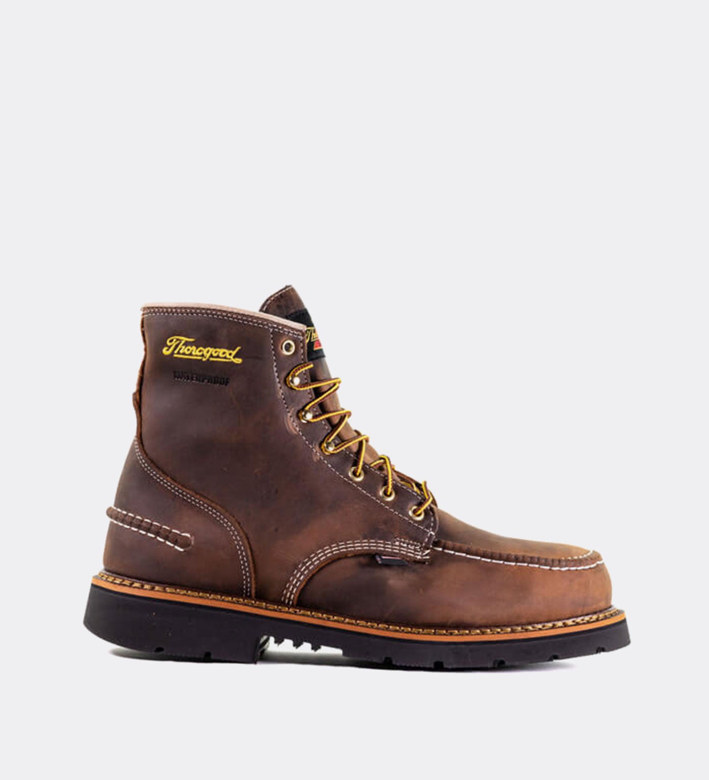 Thorogood 1957 Series Waterproof 6 Steel Safety Moc Toe Work Boots for Men