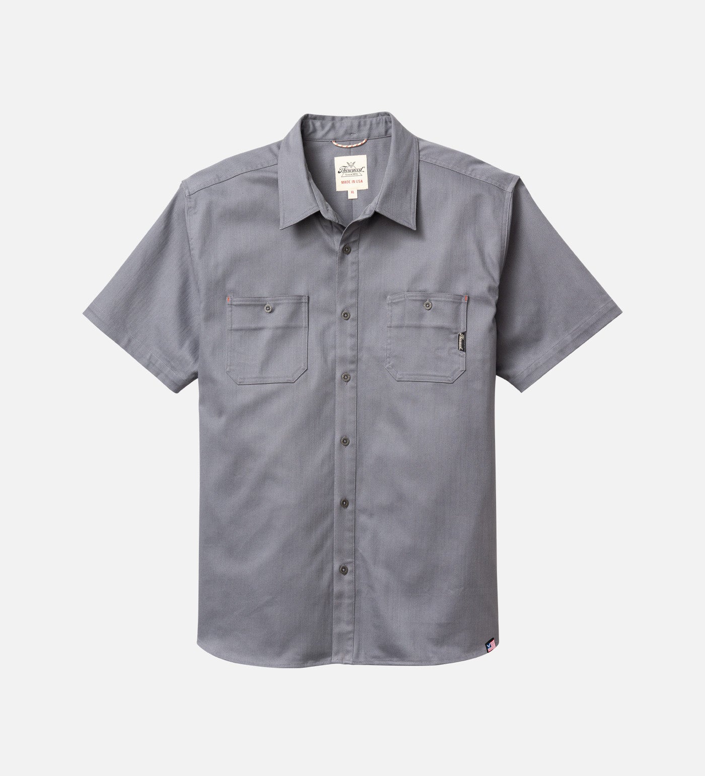 Thorogood Water Repellent Heavyweight Utility Short Sleeve Shop Shirt USA Made