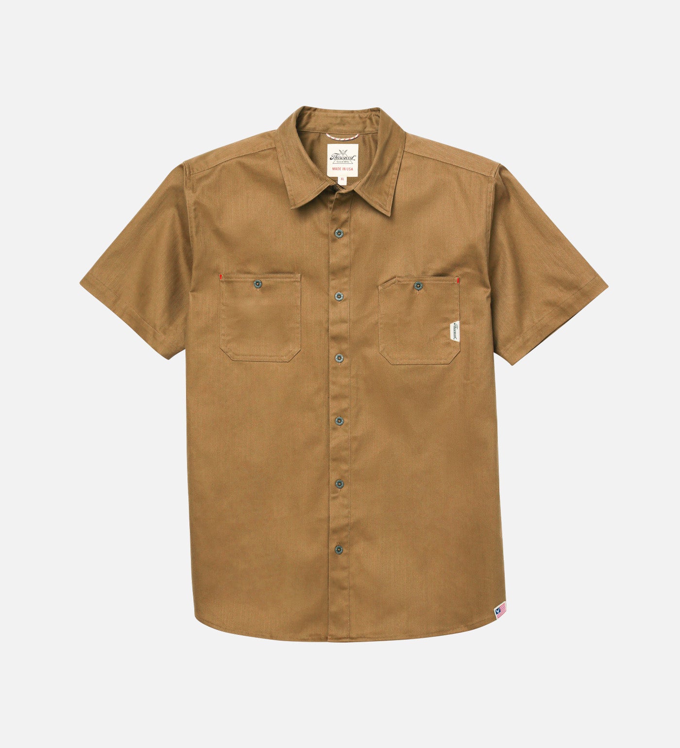 Thorogood Water Repellent Heavyweight Utility Short Sleeve Shop Shirt USA Made - Image 6