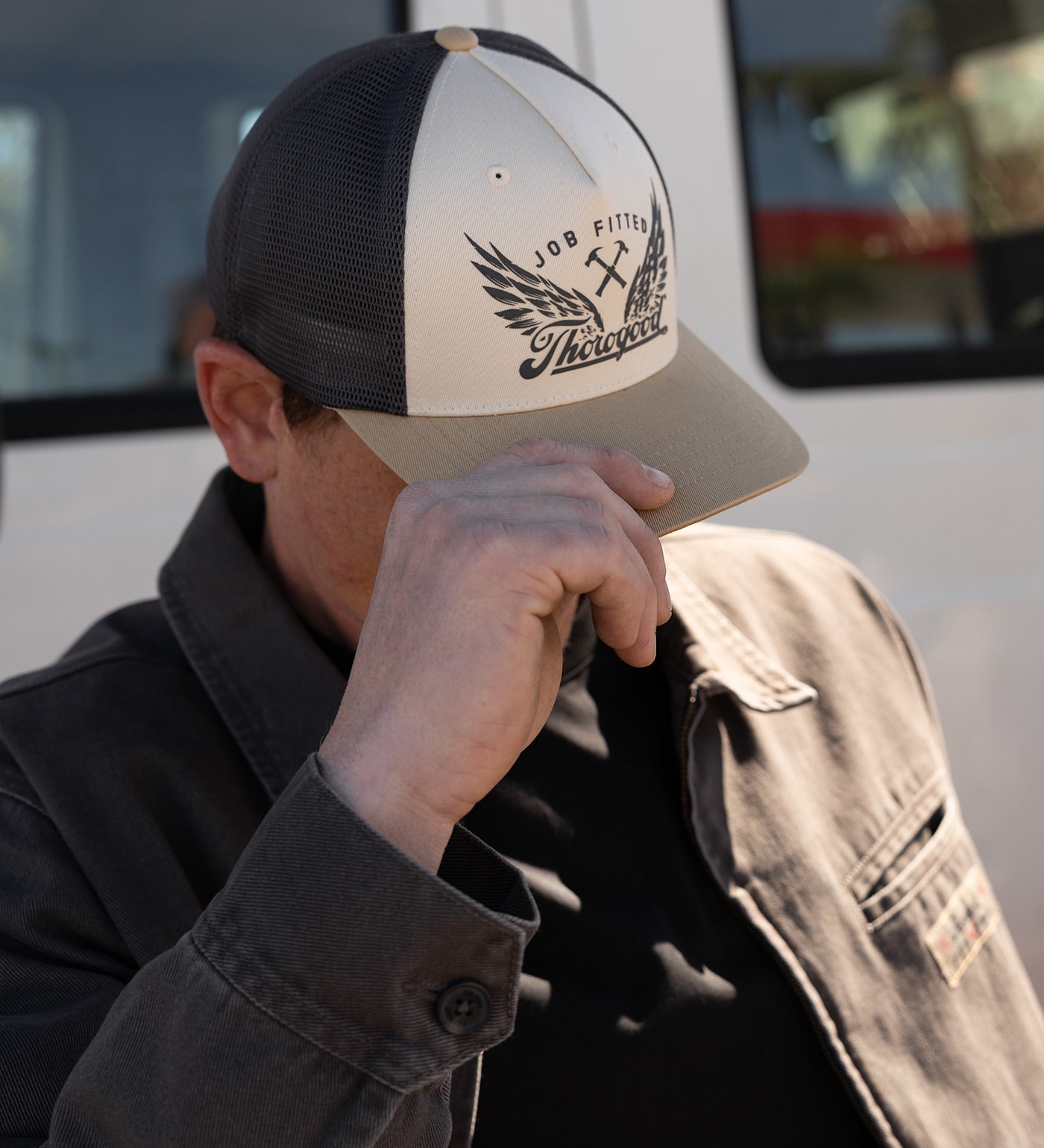 Thorogood Job-Fitted Raised Wings FLEXFIT 110® Hat - Image 2