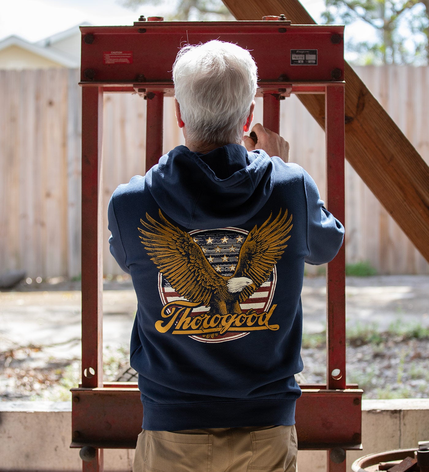 Thorogood Freedom Eagle Pullover Hooded Sweatshirt - Image 2