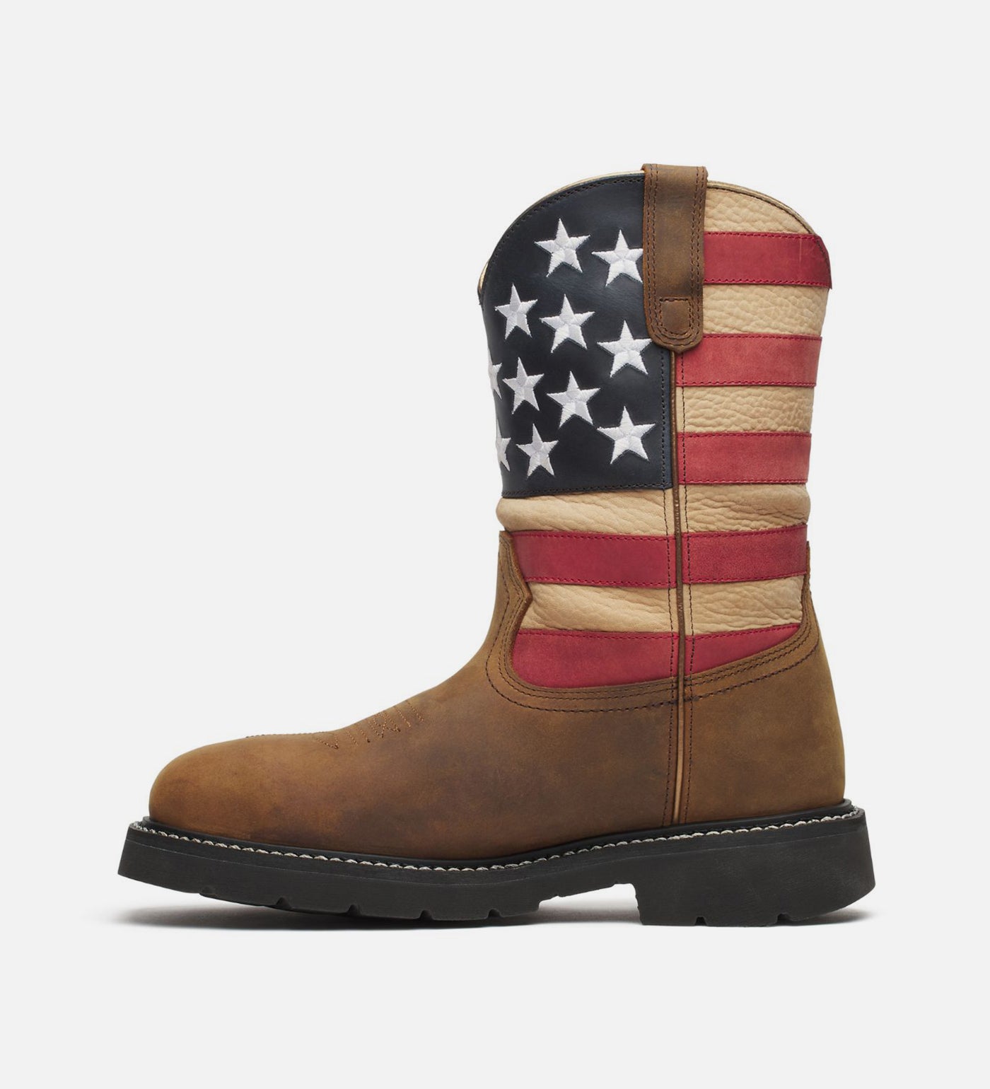Thorogood Western Stars & Stripes Waterproof 11 Crazy Horse Nano Safety Toe Work Boots for Men - Image 3