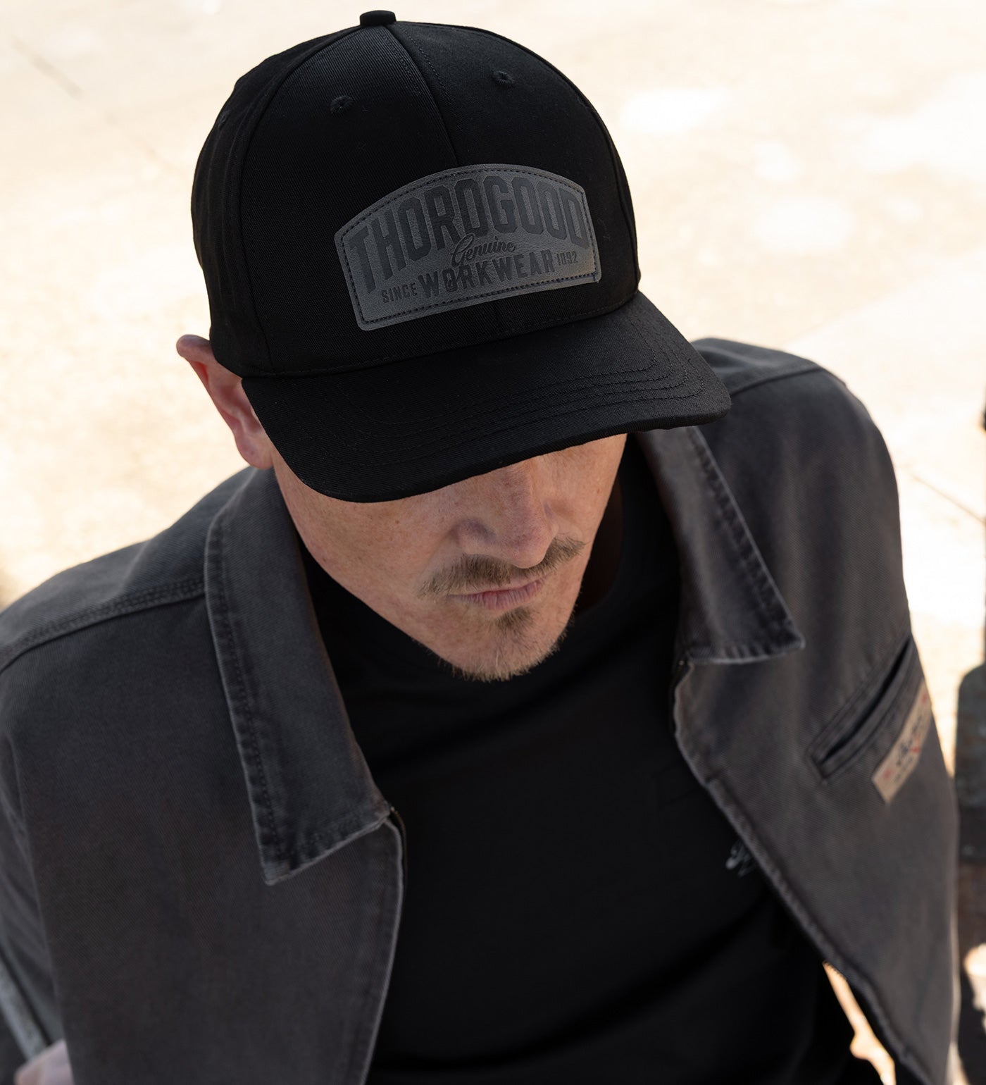 Thorogood Workwear Leather Patch Hat USA Made - Image 2