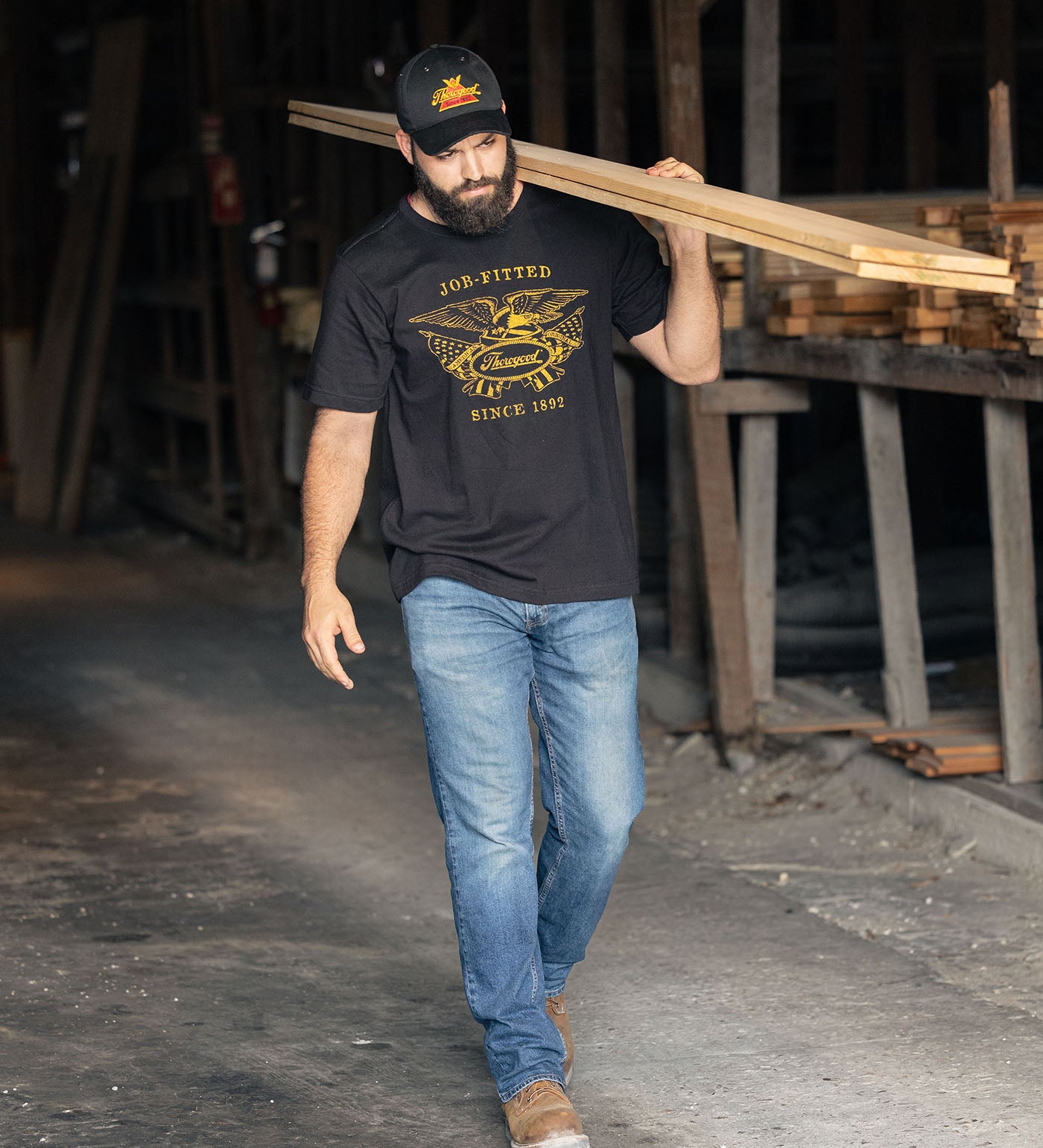 Thorogood Old Glory Vintage T-Shirt USA Made - Image 2