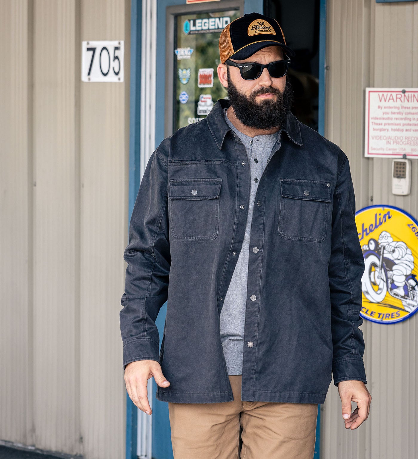 Thorogood Waxed Cotton Shirt Jacket with Snaps - Image 2