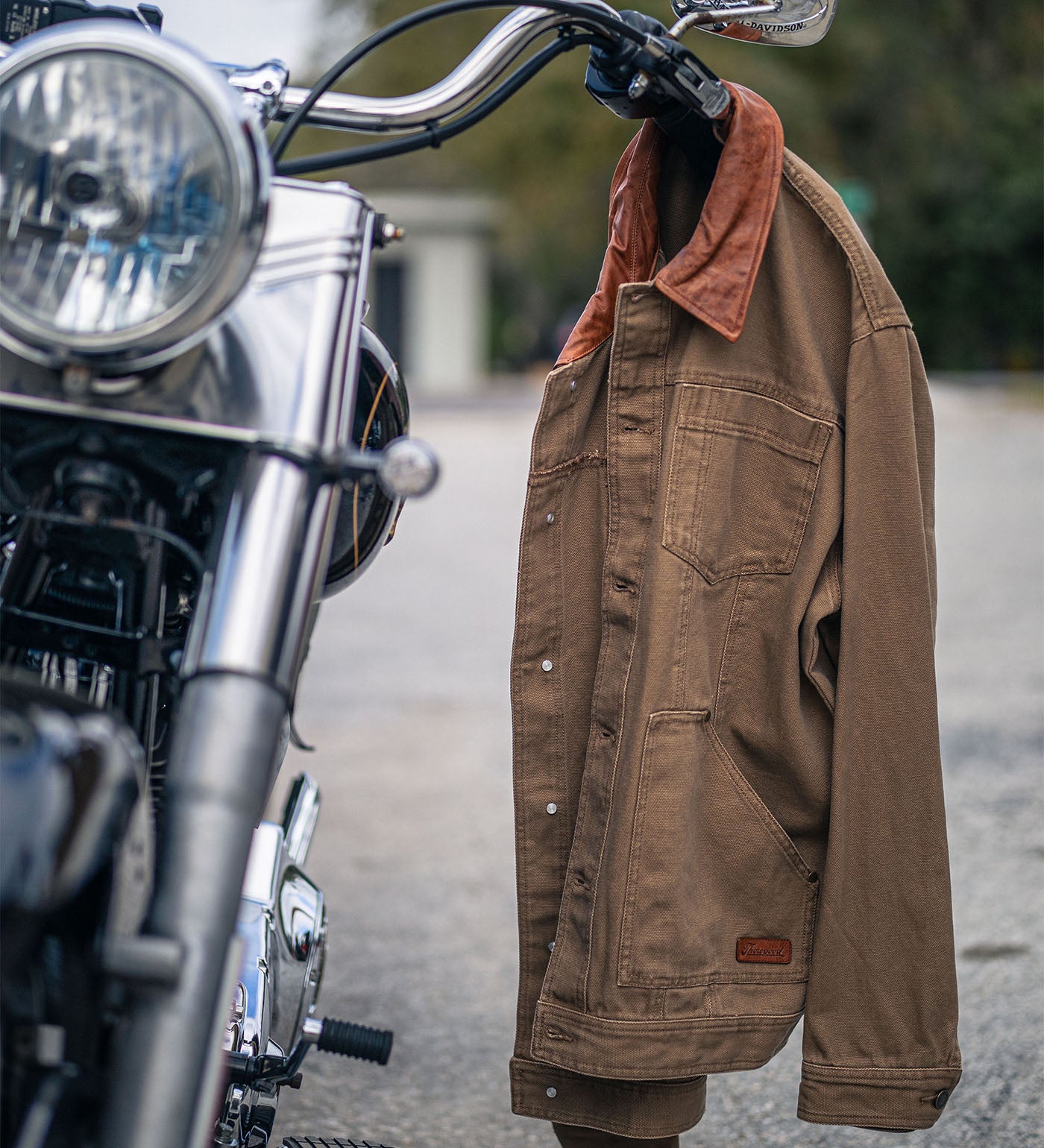 Thorogood Stone Wash Canvas Trucker Jacket - Image 4