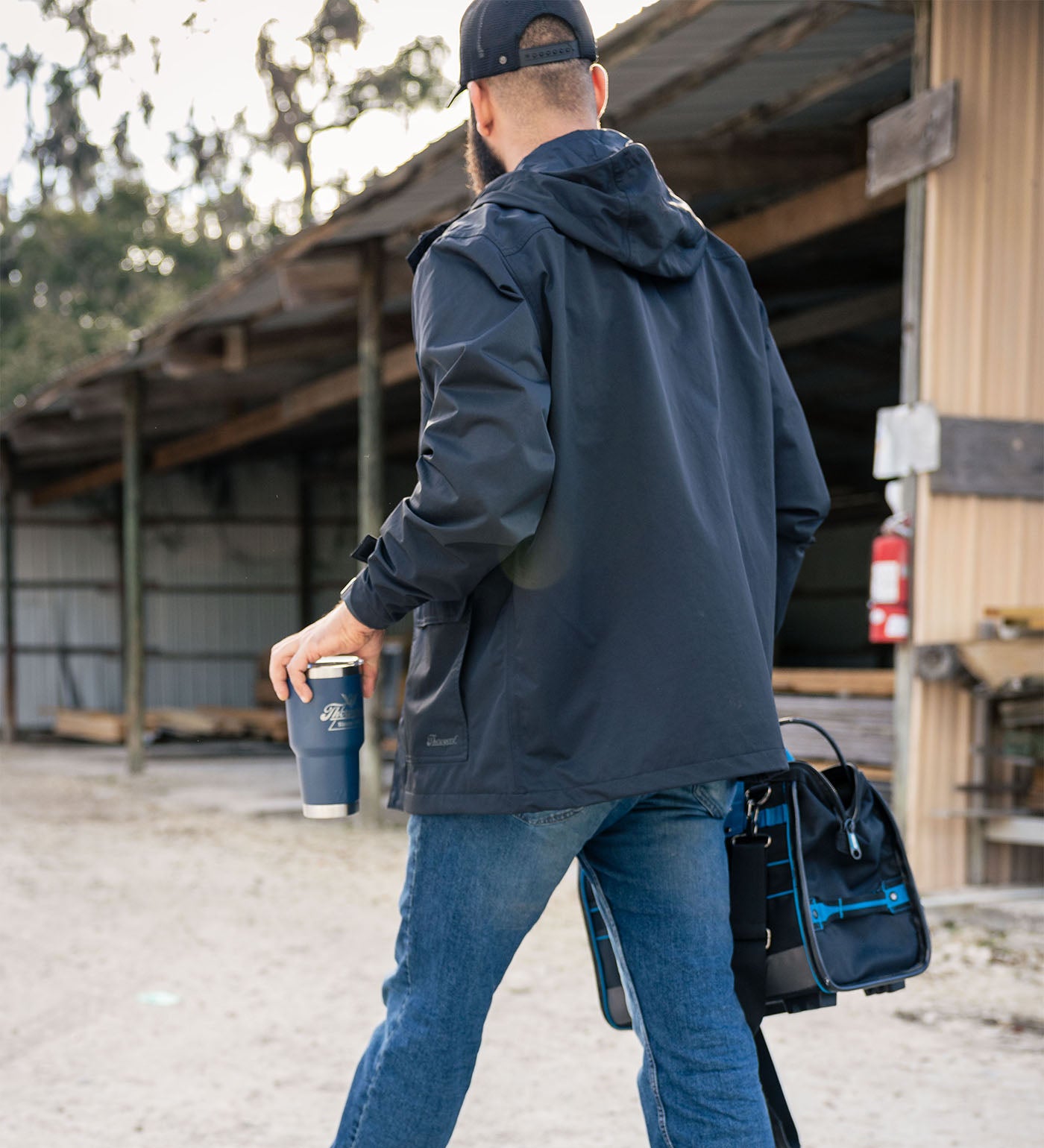 Thorogood Waterproof Rain Jacket with Hoodie - Image 7
