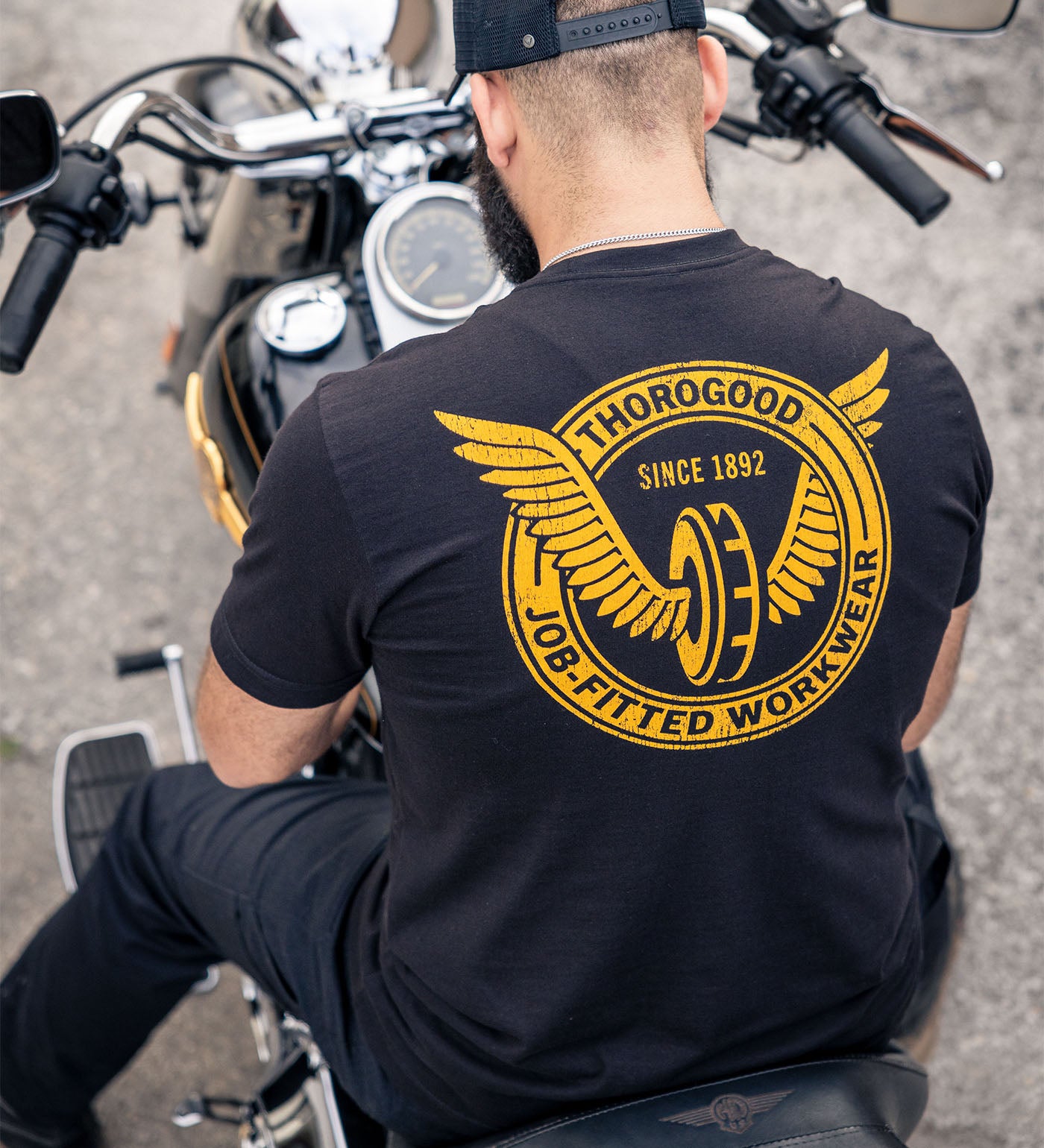Thorogood Wing & Wheel Short Sleeve T-Shirt USA Made - Image 2