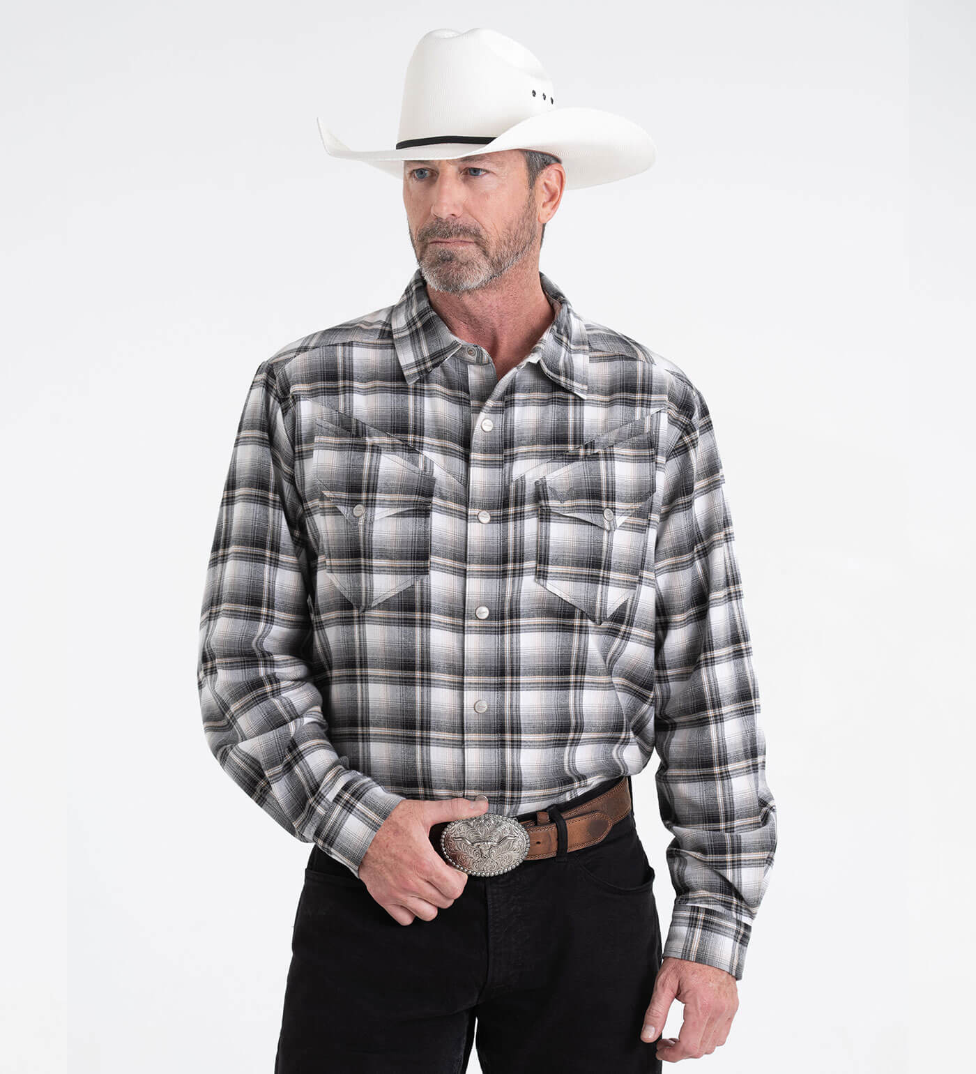 Thorogood Wellington Western Brushed Flannel Shirt - Image 7