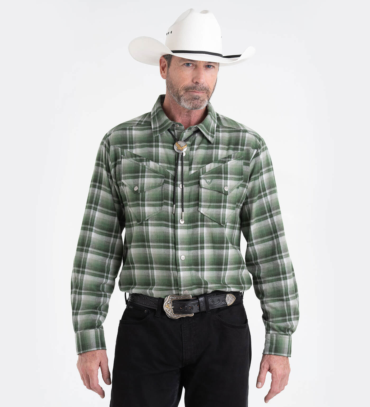 Thorogood Wellington Western Brushed Flannel Shirt - Image 11