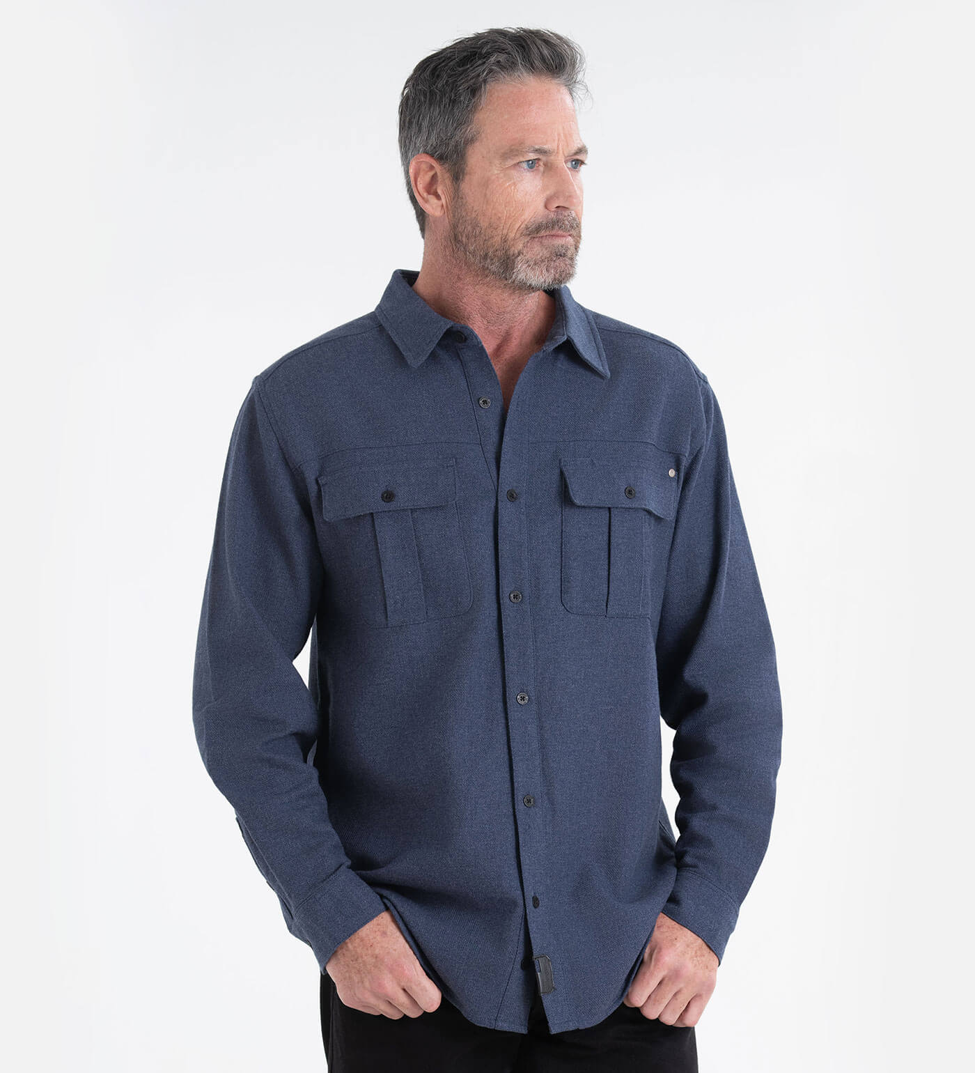 Thorogood Heavyweight Brushed Flannel Shirt Solid - Image 12