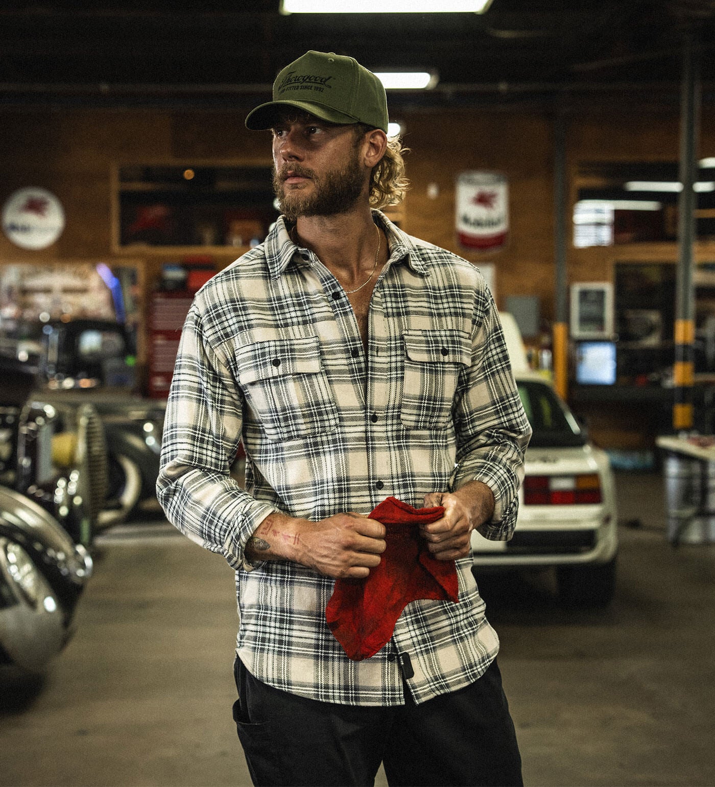 Thorogood Heavyweight Brushed Flannel Shirt Plaid - Image 2