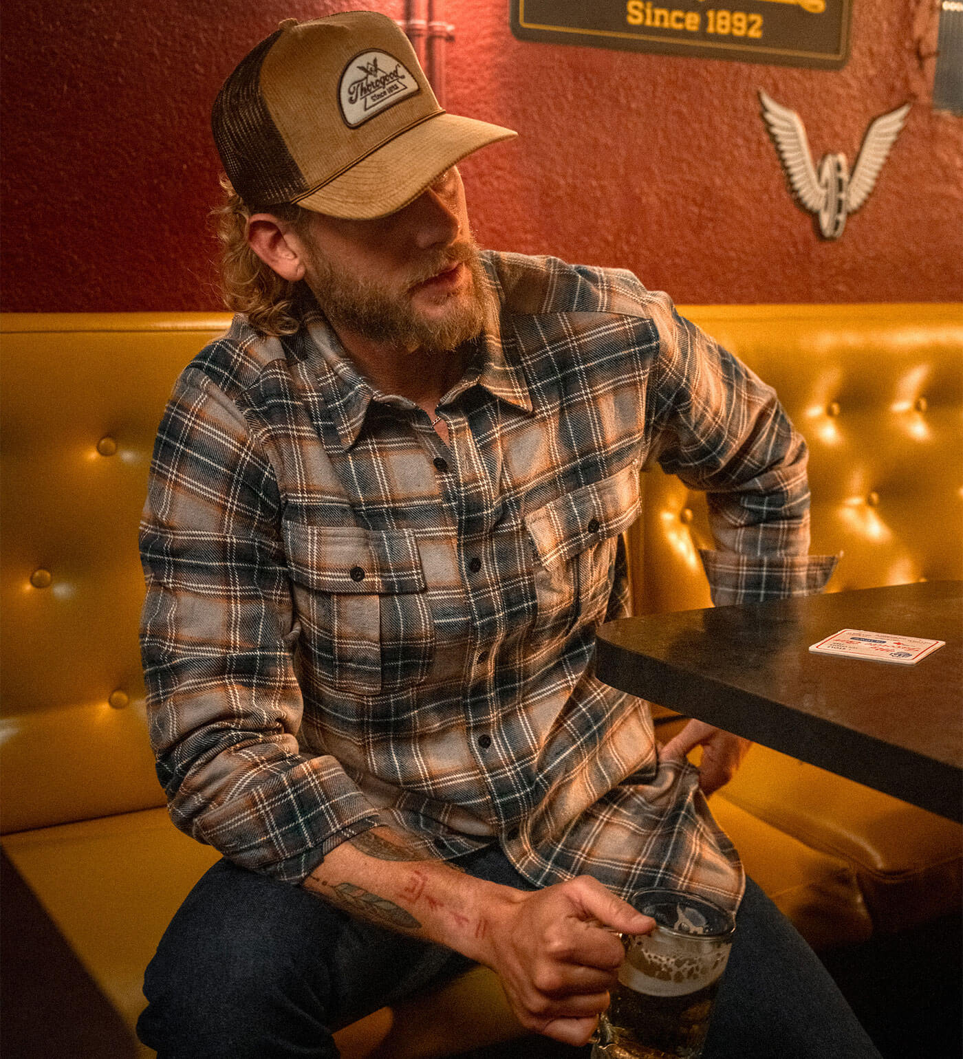 Thorogood Heavyweight Brushed Flannel Shirt Plaid - Image 15