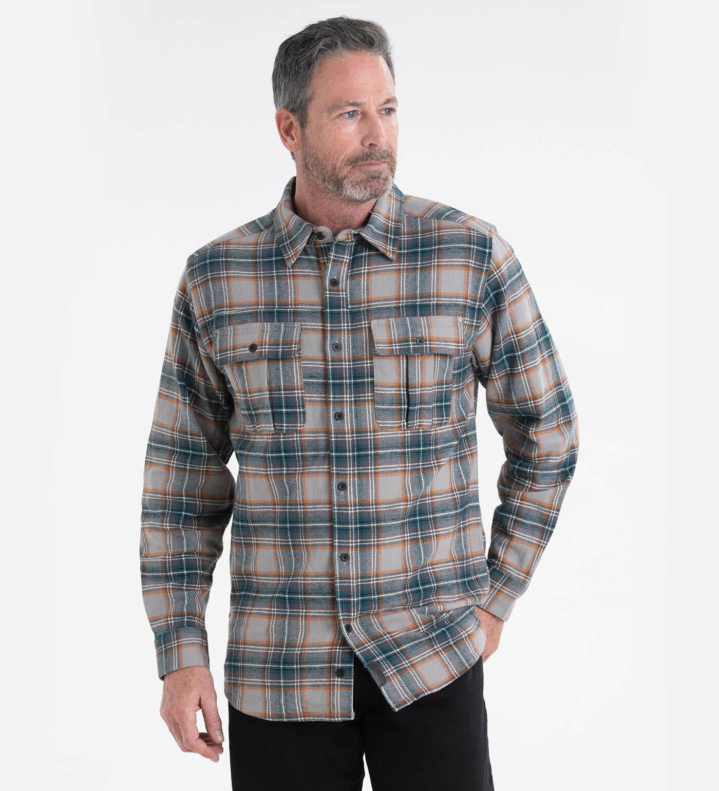 Thorogood Heavyweight Brushed Flannel Shirt Plaid - Image 16
