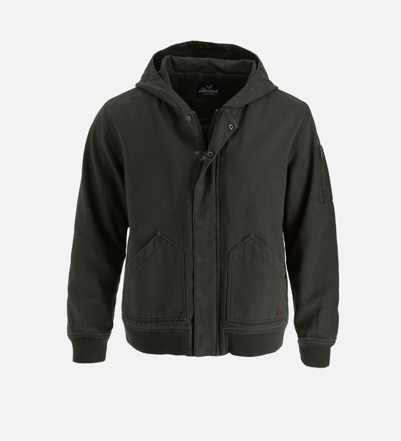 Thorogood Legacy Stone Washed Hooded Bomber Jacket - Image 5