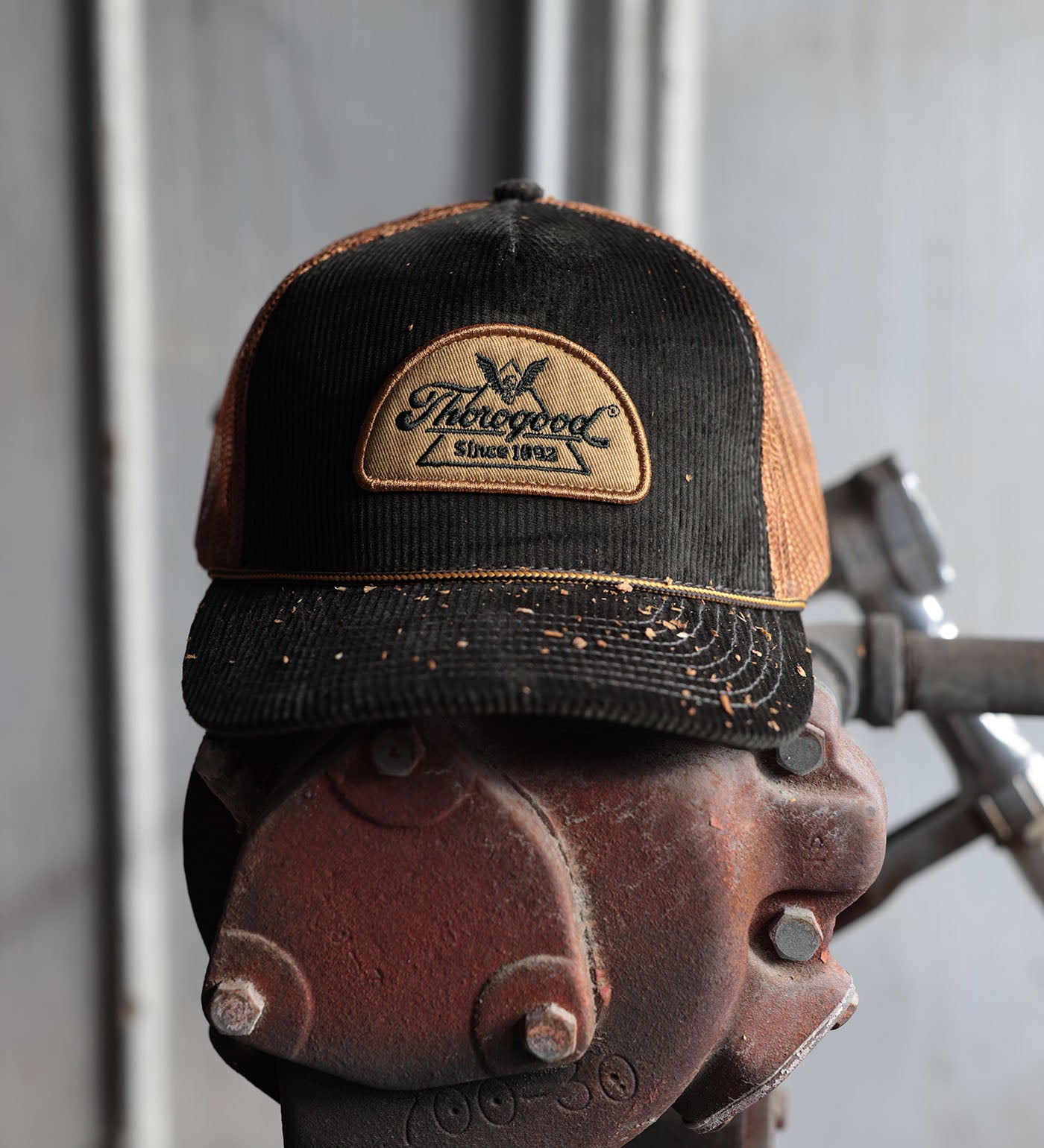 Thorogood Vintage Corduroy Snap Back Hat - Image 3