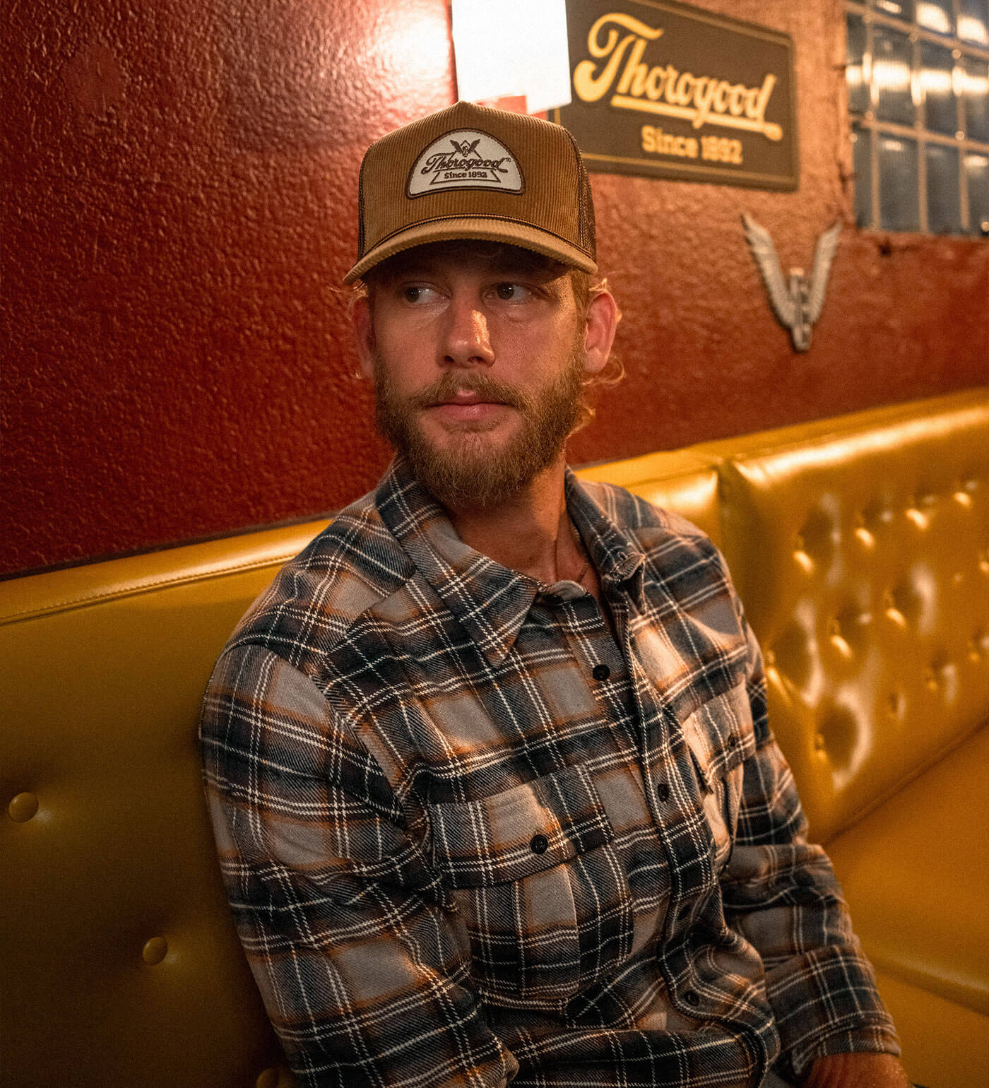 Thorogood Vintage Corduroy Snap Back Hat - Image 8
